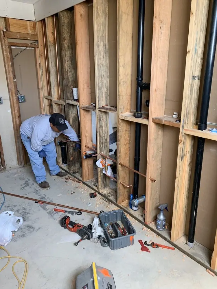 Commercial rough-in plumbing for Gas Line Repair in Woodfern